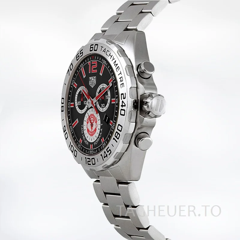 Tag Heuer Formula 1 Men 43mm Formula1BKSB-003 Silver-tone