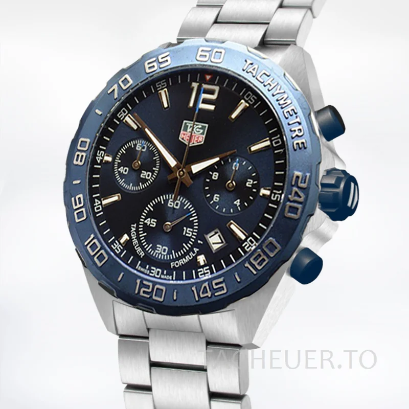 Tag Heuer Formula 1 CAZ1010-001 Men 43mm Silver-tone Stainless Steel