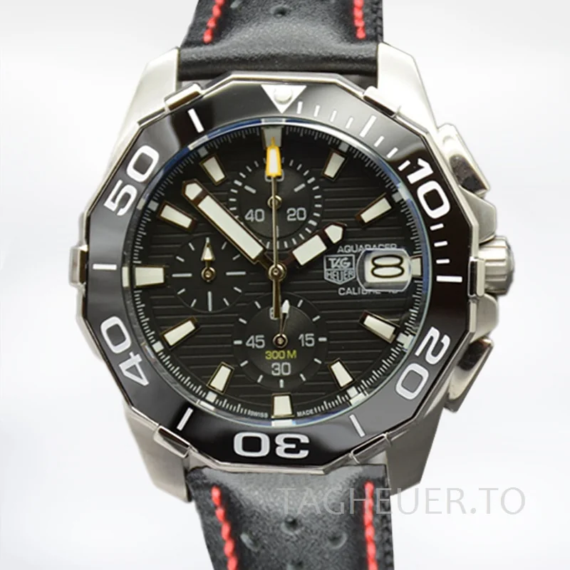 Tag Heuer Aquaracer 43mm Men CAY211A.FC6361-001 Stainless Steel Black Dial