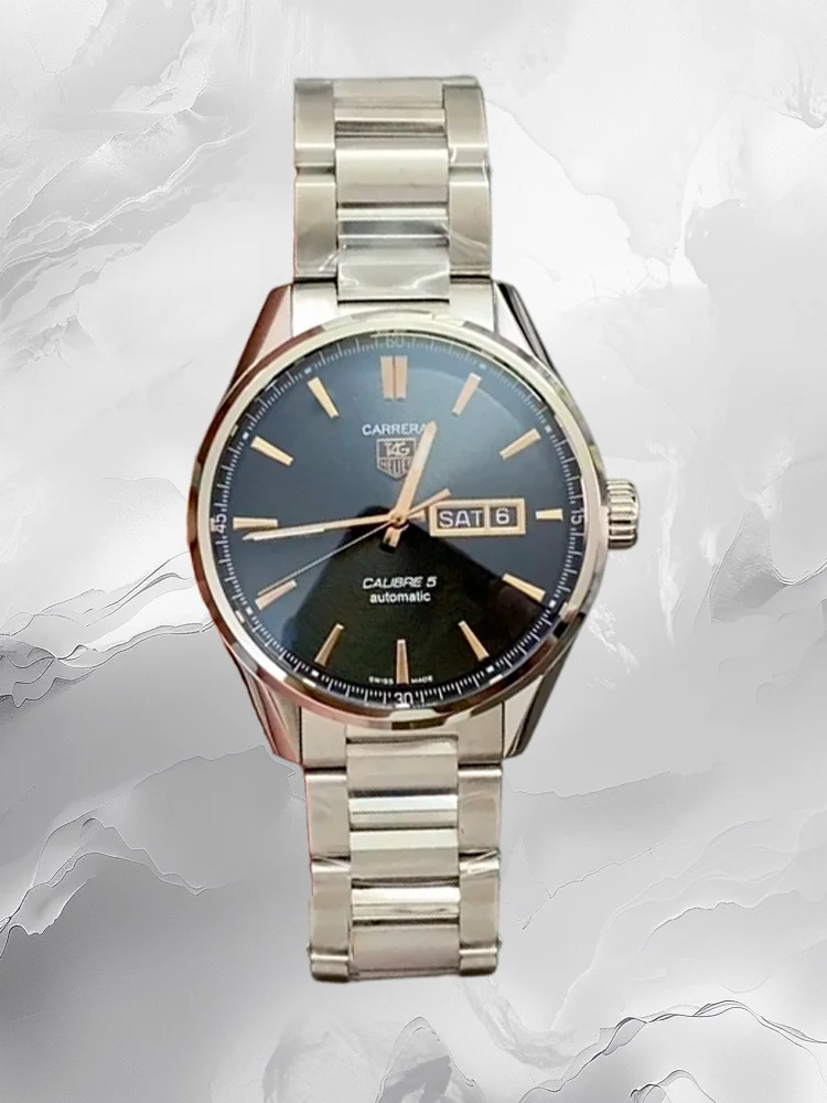 TAG Heuer Carrera WAR211A.BA0782 Replica Men’s Watch 41mm Black Dial Swiss Quartz Movement Super Clone with 100m Water Resistance and 1-Year Warranty