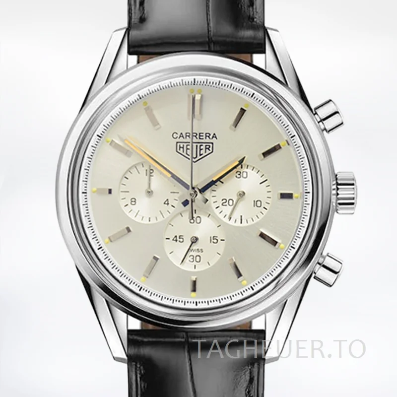 Tag Heuer Carrera Men CBK221B.FC6479 43mm Silver-tone White Dial