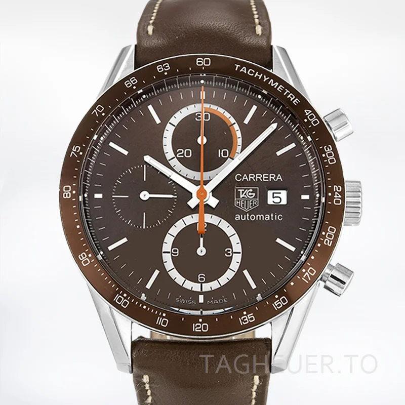 Tag Heuer Carrera CV2013.FC6234 43mm Men's Brown Dial