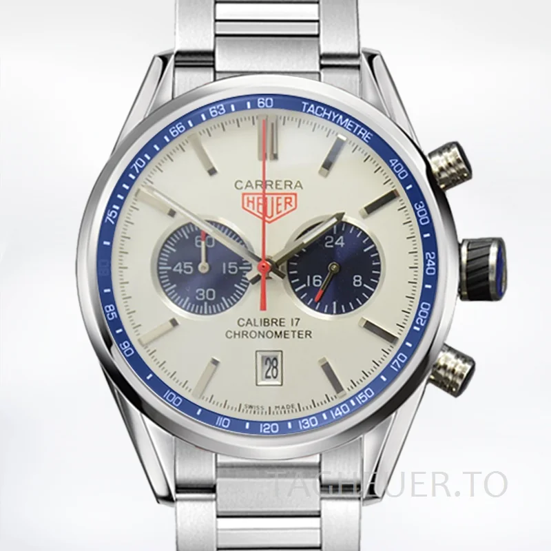 Tag Heuer Carrera 43mm Men CarreraWSB-009 Stainless Steel