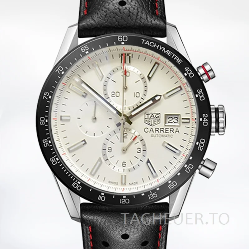 Tag Heuer Carrera CBM2110-003 43mm Men White Dial