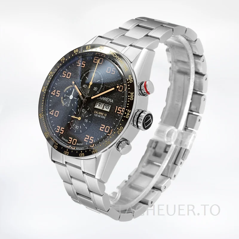 Tag Heuer Carrera 43mm CarreraBKSB-005 Men Silver-tone