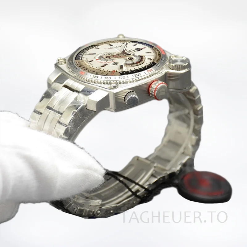 Tag Heuer Grand Carrera Men GrandCarreraWSB-002 43mm Silver-tone