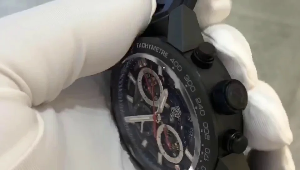 TAG Heuer Carrera CAR2090.FT6088 Replica Swiss Super Clone - 43mm Black Dial Ceramic Bezel | 100M Waterproof