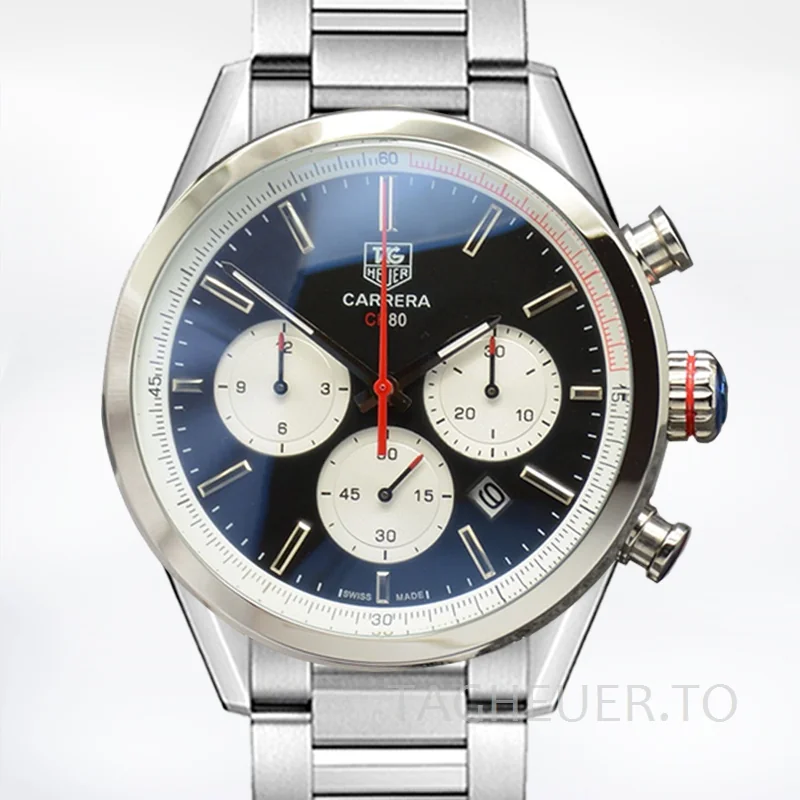 Tag Heuer Carrera Men CarreraBKSB-011 43mm Quartz