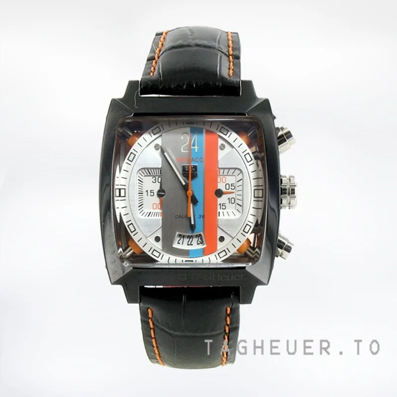 Tag Heuer Monaco 40mm MonacoWSL001 Men's Black-tone