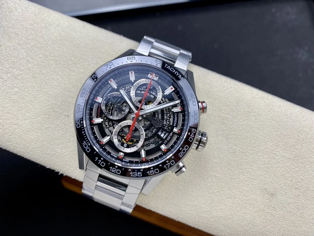 TAG Heuer Carrera CAR201V.BA0766 Swiss Replica Watch - 43mm Chronograph, Sapphire Crystal, 1-Year Warranty