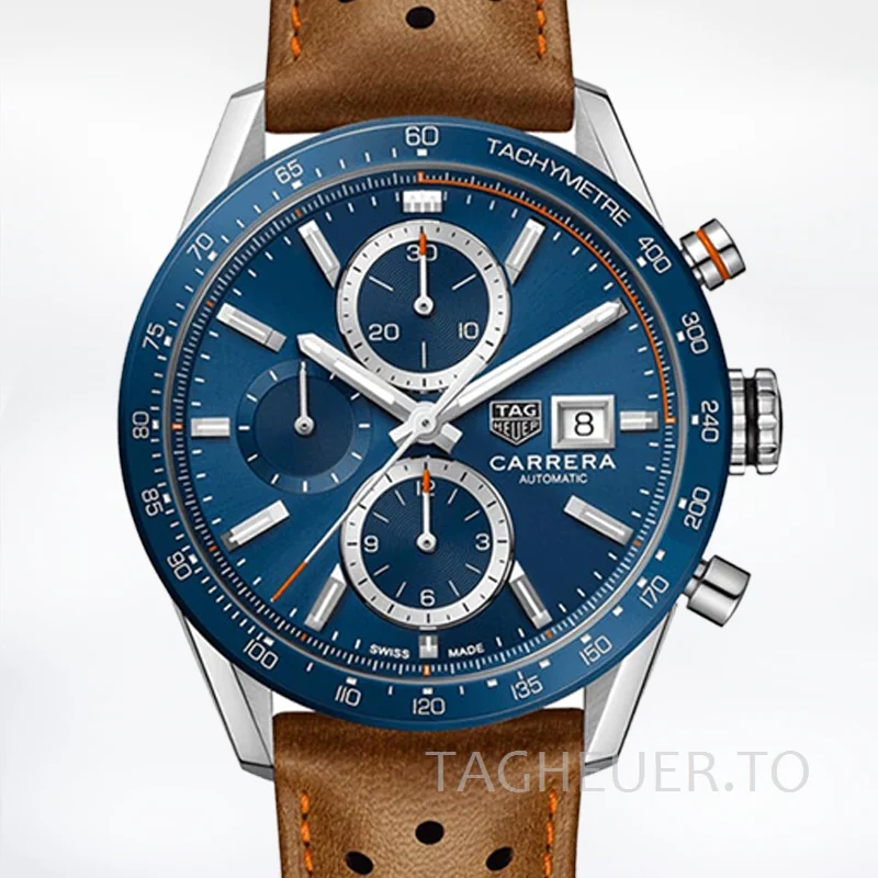 Tag Heuer Carrera 43mm CBM2112.FC6455 Men Silver-tone
