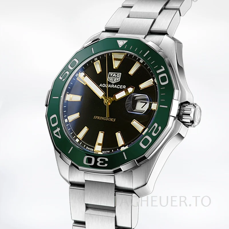 Tag Heuer Aquaracer AquaracerBKSB-001 Men 43mm Automatic Silver-tone