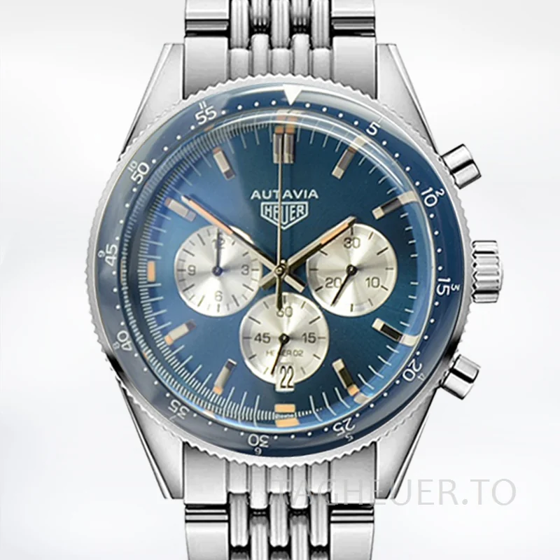 Tag Heuer Autavia CBE2111-002 Men 43mm Silver-tone Ceramics Bezel