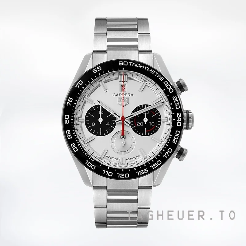 Tag Heuer Carrera Men's CBN2A1D.BA0643 43mm Automatic White Dial