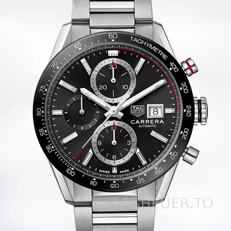 Tag Heuer Carrera CBM2110.BA0651 Men 43mm Black Dial