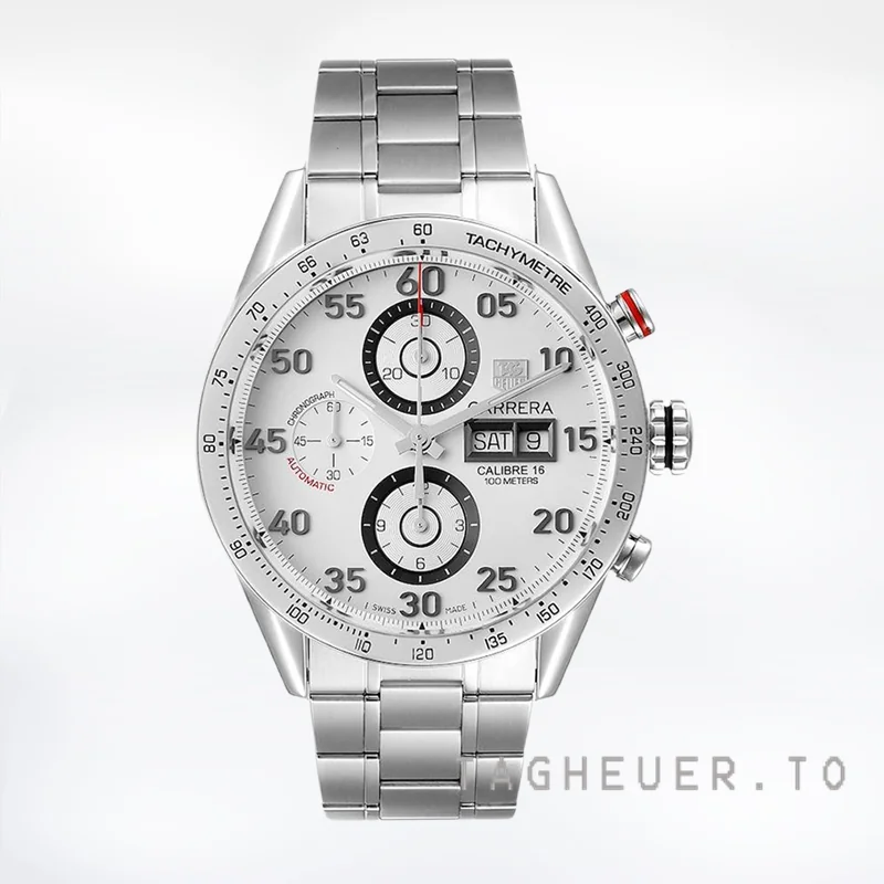 Tag Heuer Carrera CV2A11 Men's 43mm Silver-tone