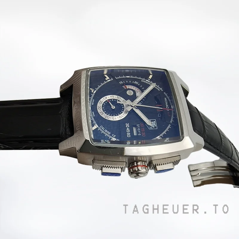 Tag Heuer Monaco Men's CAL2110.FC6257 43mm Stainless Steel Black Dial