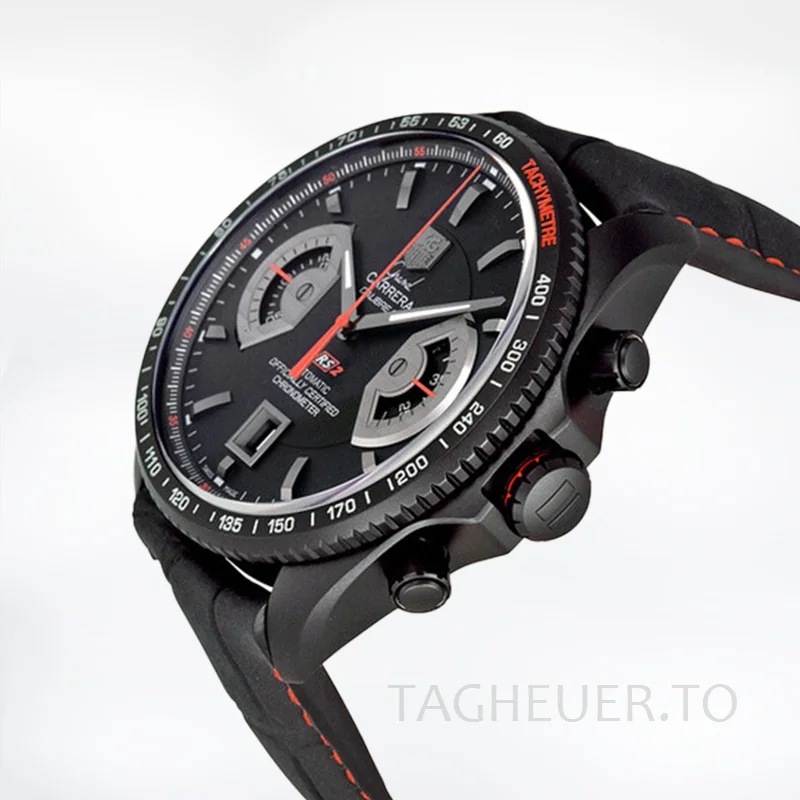 Tag Heuer Grand Carrera 43mm Men CAV518K.FC6268 Black Dial