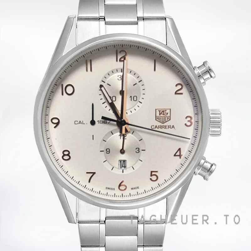 Tag Heuer Carrera 43mm Men's CAR2012.BA0796 Stainless Steel Silver-tone