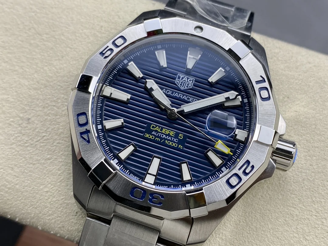 Swiss TAG Heuer Aquaracer WBD2112.BA0928 Replica: 41mm Blue Dial, Stainless Steel, 100m Waterproof