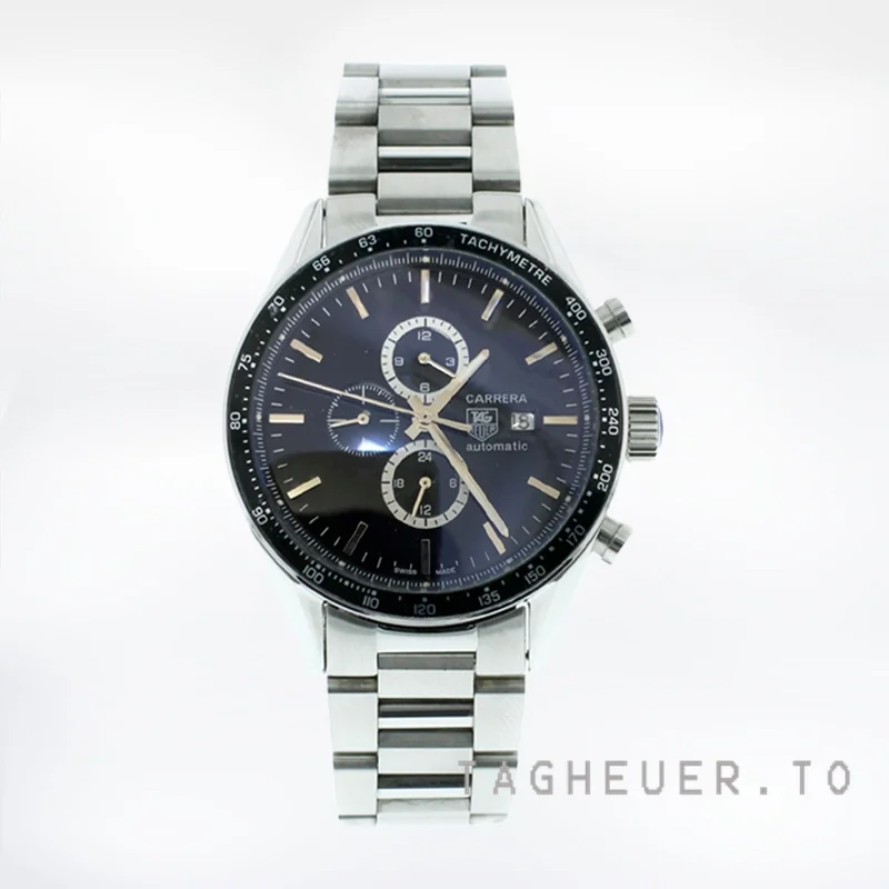 Tag Heuer Carrera 43mm CV2010.BA0794 Men's Silver-tone Black Dial