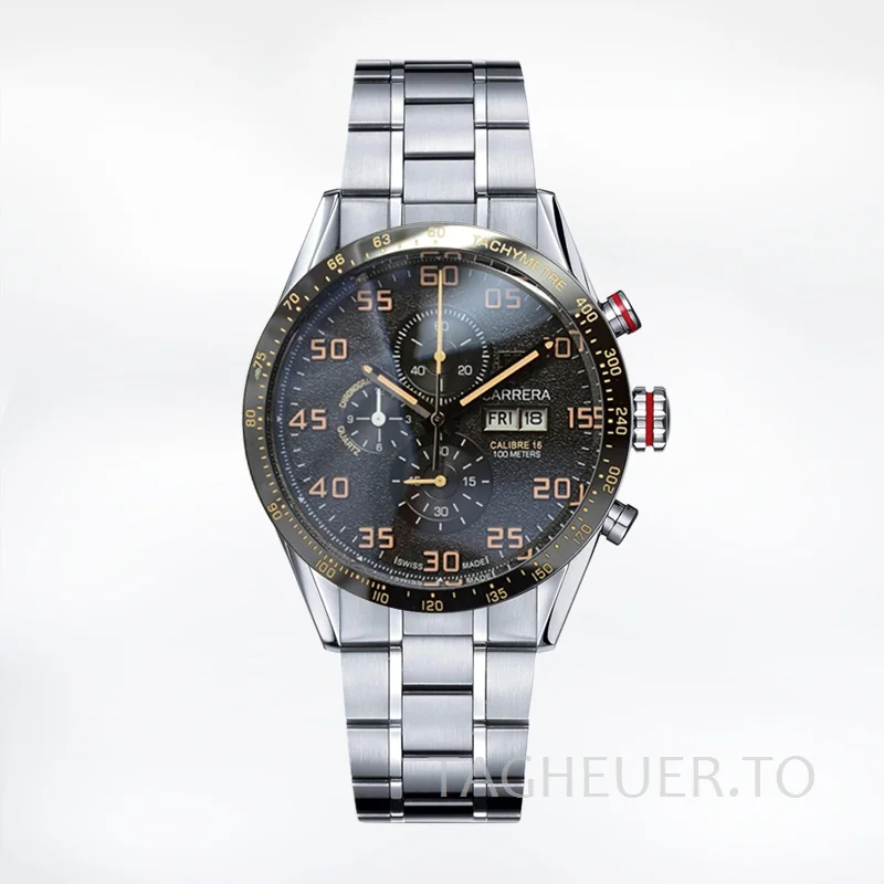 Tag Heuer Carrera 43mm CarreraBKSB-005 Men Silver-tone