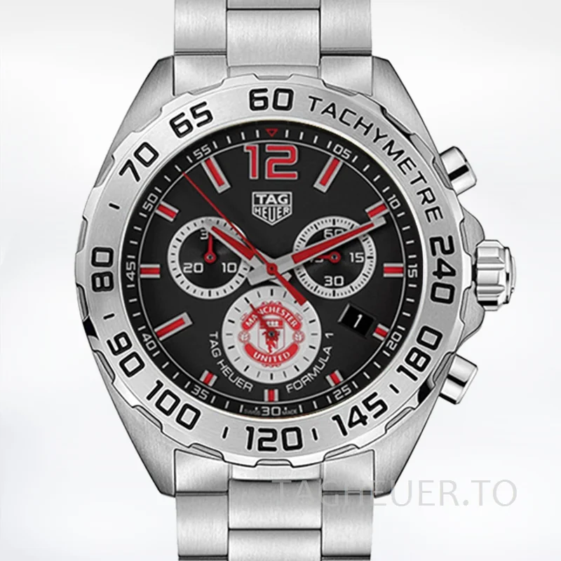 Tag Heuer Formula 1 Men 43mm Formula1BKSB-003 Silver-tone