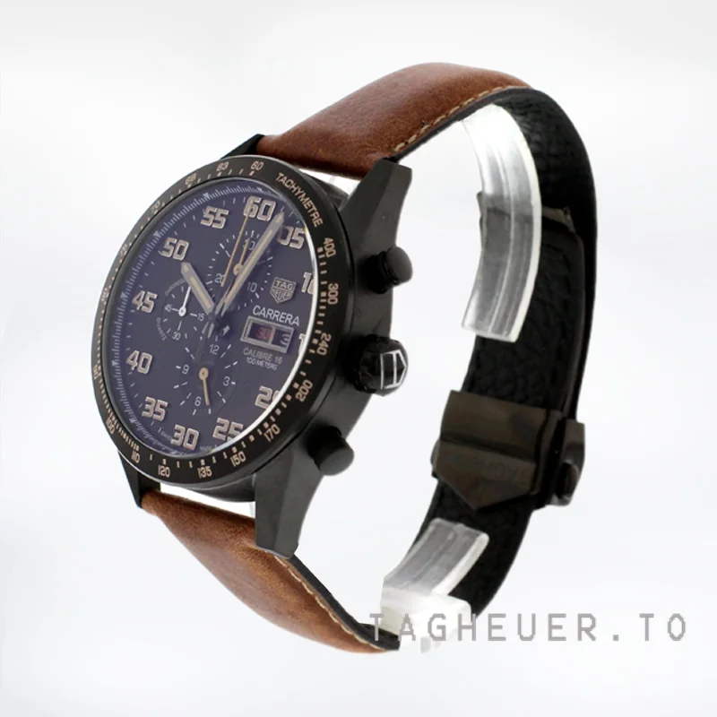 Tag Heuer Carrera Men's 43mm CV2A84.FC6394 Black-tone