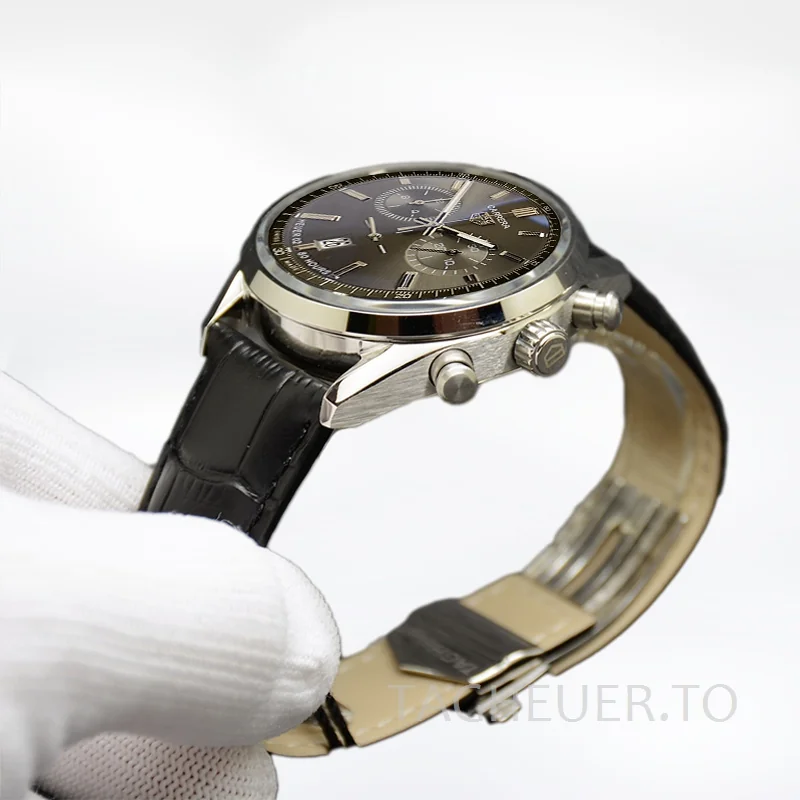 Tag Heuer Carrera 43mm Men CBN2012.FC6483-001 Quartz Silver-tone