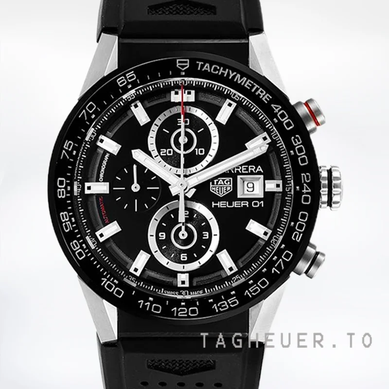 Tag Heuer Carrera CAR201Z.BA0714 43mm Men's Quartz Silver-tone