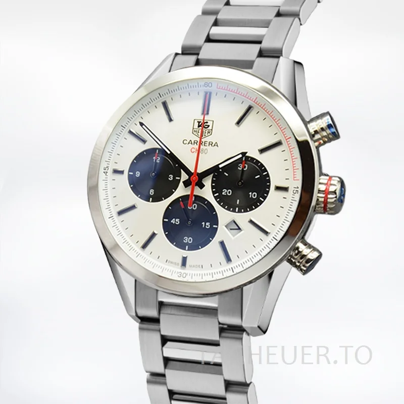 Tag Heuer Carrera Men 43mm CarreraWSB-013 Silver-tone