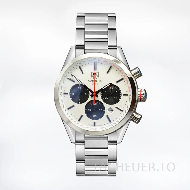 Tag Heuer Carrera Men 43mm CarreraWSB-013 Silver-tone