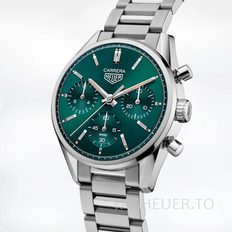 Tag Heuer Carrera Men 43mm CBK221F.FC6479-002 Silver-tone Quartz