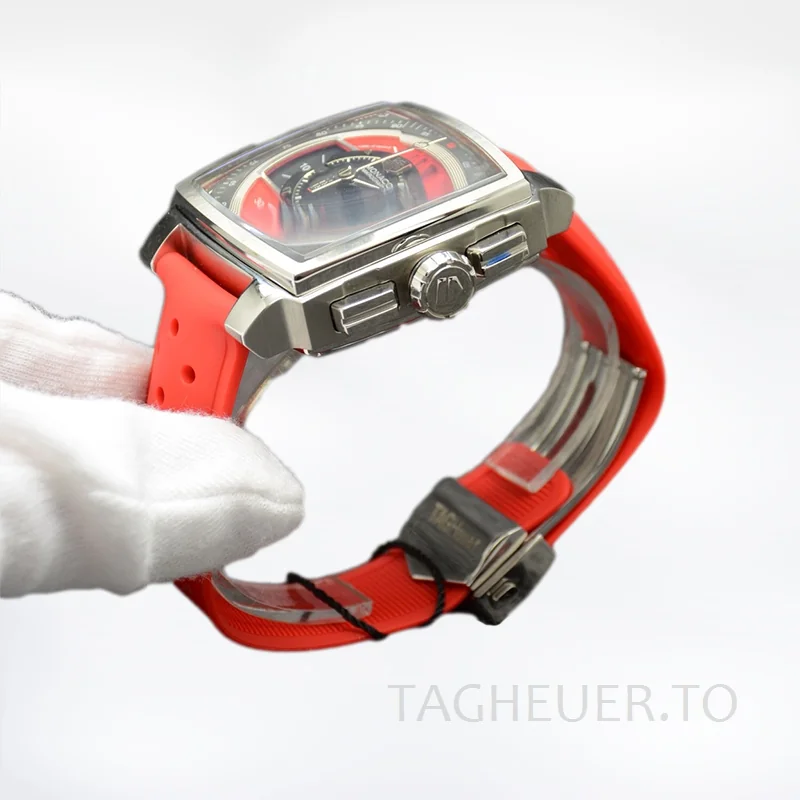 Tag Heuer Monaco 43mm MonacoBKAR-001 Men Black Dial Stainless Steel