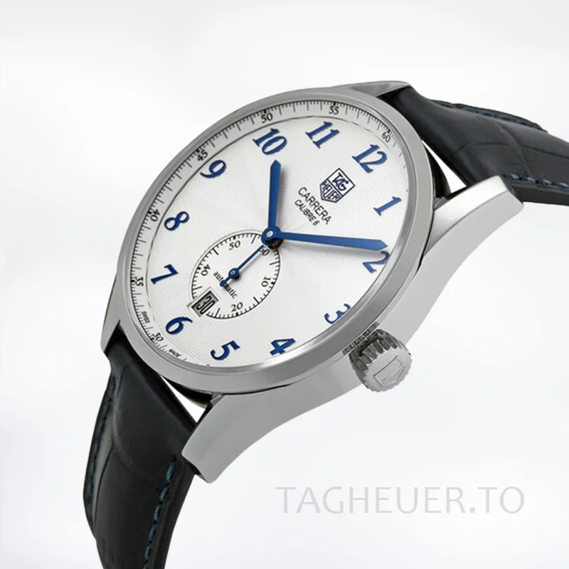 Tag Heuer Carrera 43mm Men WAS2111.FC6293 Silver-tone White Dial