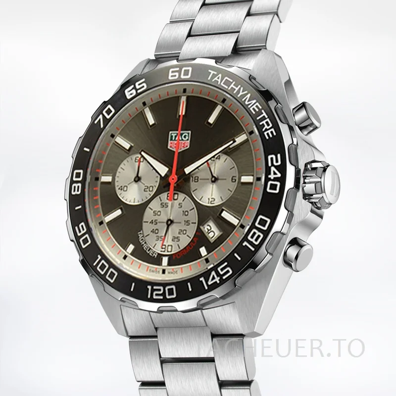 Tag Heuer Formula 1 CAZ1018-001 Men 43mm Silver-tone Stainless Steel