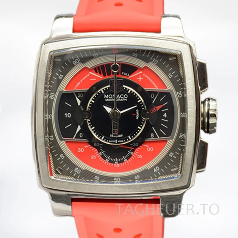 Tag Heuer Monaco 43mm MonacoBKAR-001 Men Black Dial Stainless Steel