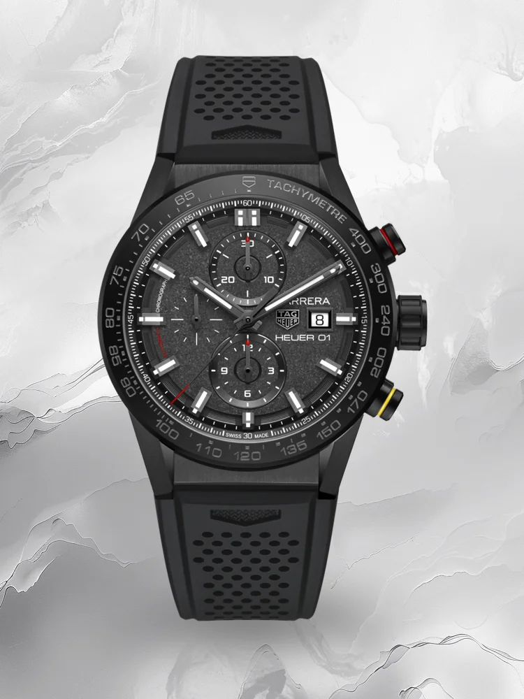 Swiss Made TAG Heuer Carrera CAR201J.FT6087 Super Clone - 43mm Black Ceramic Automatic Replica Watch