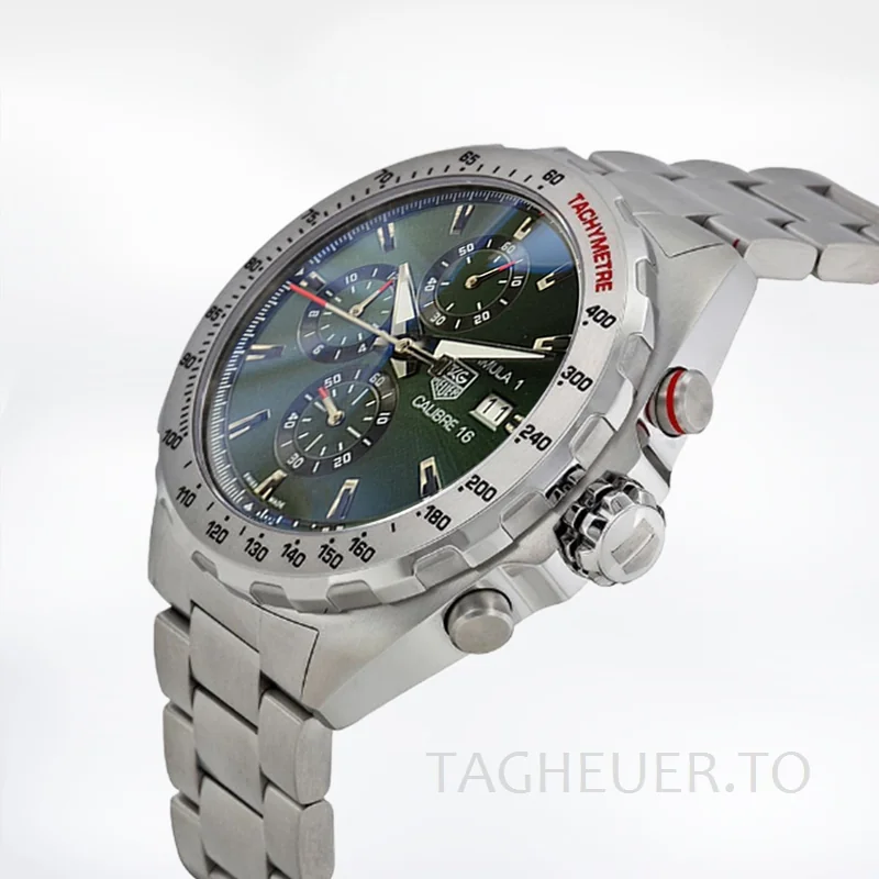 Tag Heuer Formula 1 CAZ2015-002 43mm Men Stainless Steel Green Dial