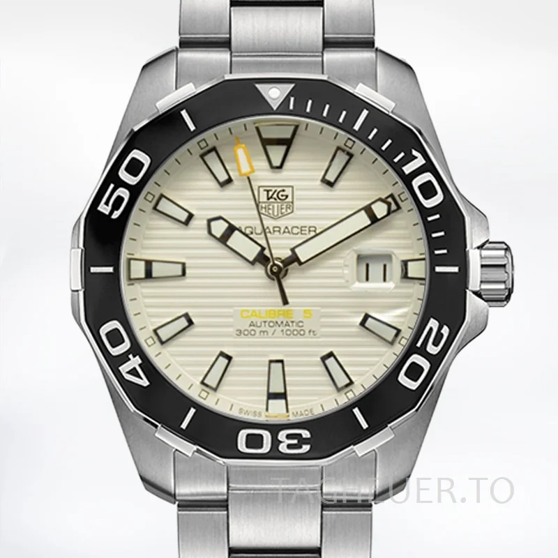 Tag Heuer Aquaracer WAY211A-001 Men 43mm Silver-tone