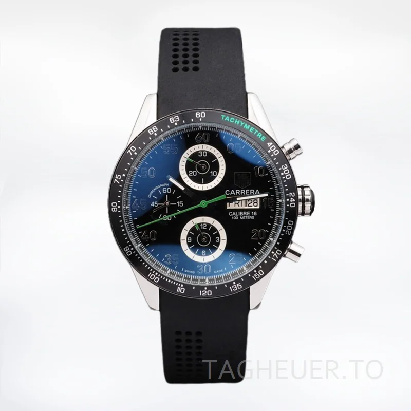Tag Heuer Carrera CarreraBKAR-001 43mm Men's Rubber Band