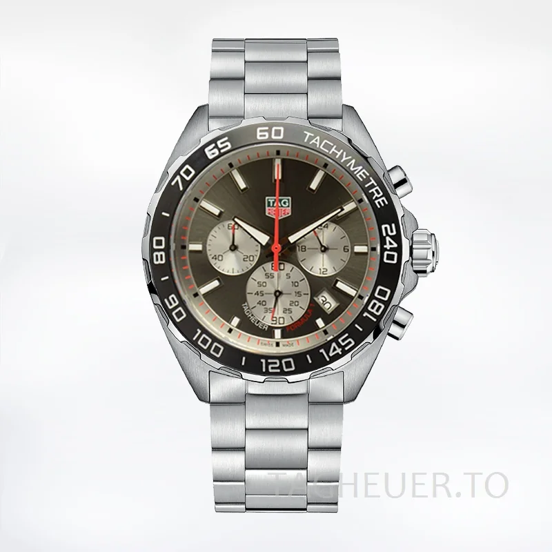 Tag Heuer Formula 1 CAZ1018-001 Men 43mm Silver-tone Stainless Steel