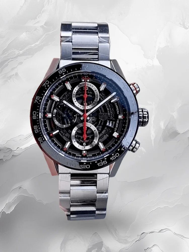 TAG Heuer Carrera CAR201V.BA0766 Swiss Replica Watch - 43mm Chronograph, Sapphire Crystal, 1-Year Warranty