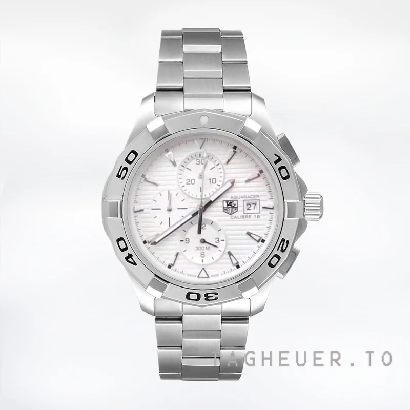 Tag Heuer Aquaracer Men's CAP2111.BA0833 43mm White Dial Quartz