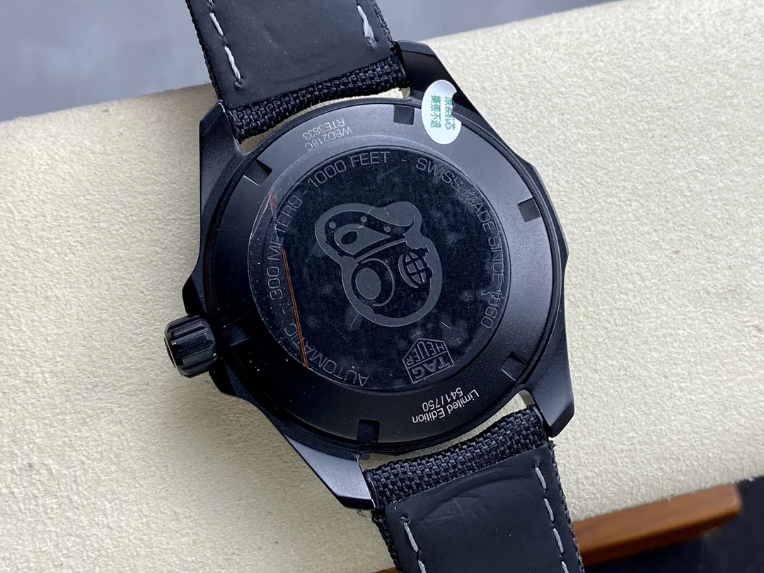 Swiss Super Clone TAG HEUER Aquaracer WBD218A.FC6445 Replica - AAA 41mm Black/Gold Men's Waterproof Watch