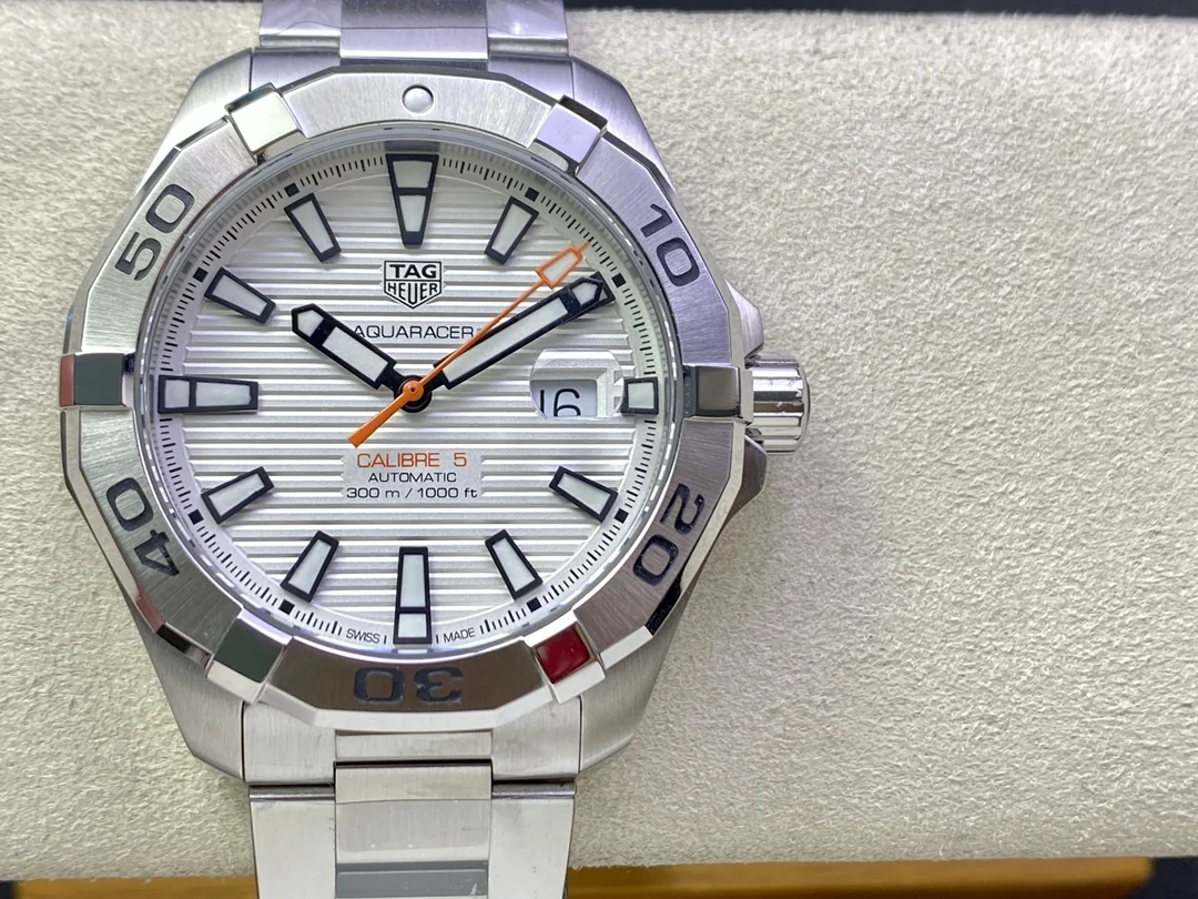 Best Swiss TAG Heuer Aquaracer WAY2013.BA0927 Replica Watch - 43mm Stainless Steel, White Dial, 100M Waterproof
