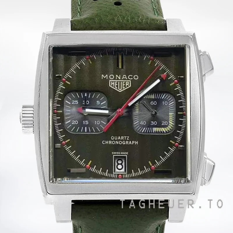 Tag Heuer Monaco 40mm CAW211E.FC6414 Men's Green Dial