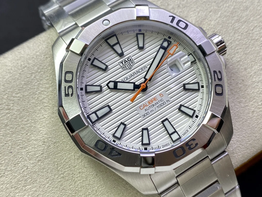 Best Swiss TAG Heuer Aquaracer WAY2013.BA0927 Replica Watch - 43mm Stainless Steel, White Dial, 100M Waterproof