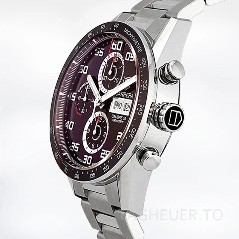 Tag Heuer Carrera Men's 43mm CV2A1S.BA0799 Brown Dial Bracelet