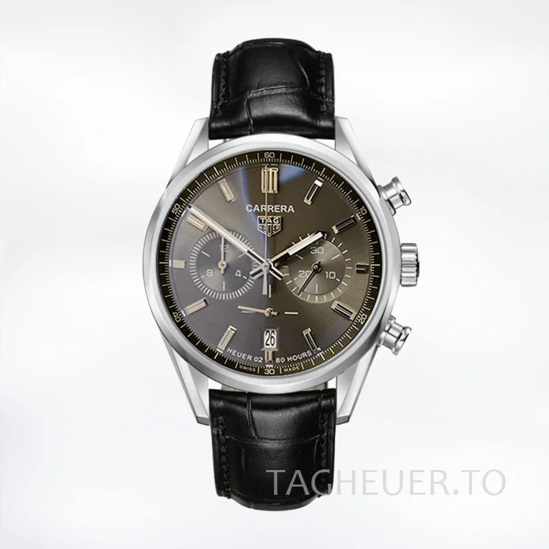 Tag Heuer Carrera 43mm Men CBN2012.FC6483-001 Quartz Silver-tone